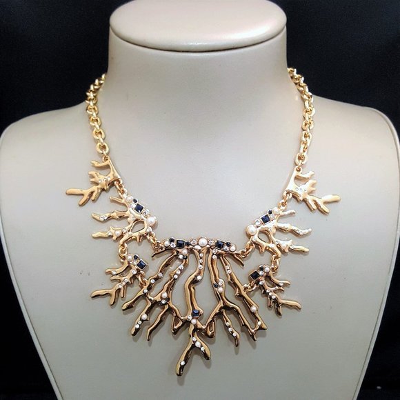Tommy Bahama Jewelry - Tommy Bahama Women's Gold Plated Statement Necklace , Blue Pearl NWT